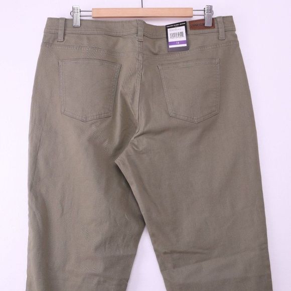 CALVIN KLEIN Green 5 Pocket Garment Dye Pants - Picture 5 of 6